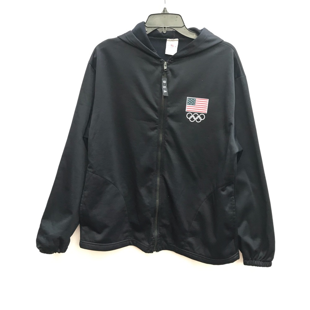 Large L United States Olympic Committee US United States Olympics Zip Up Jacket